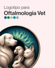 Logotipo exclusivo para oftalmologia veterinária. Criação de identidade visual veterinária Med Logos.