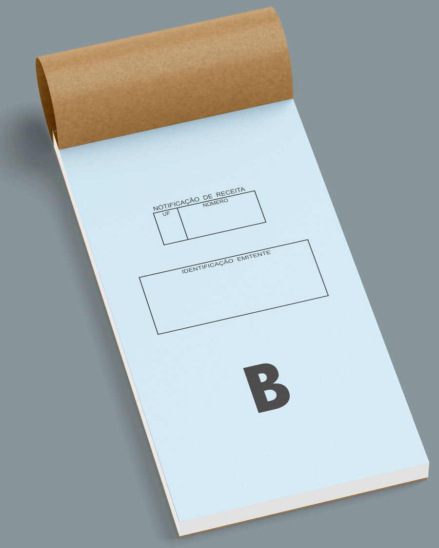 Notificação de receita B (Azul)
