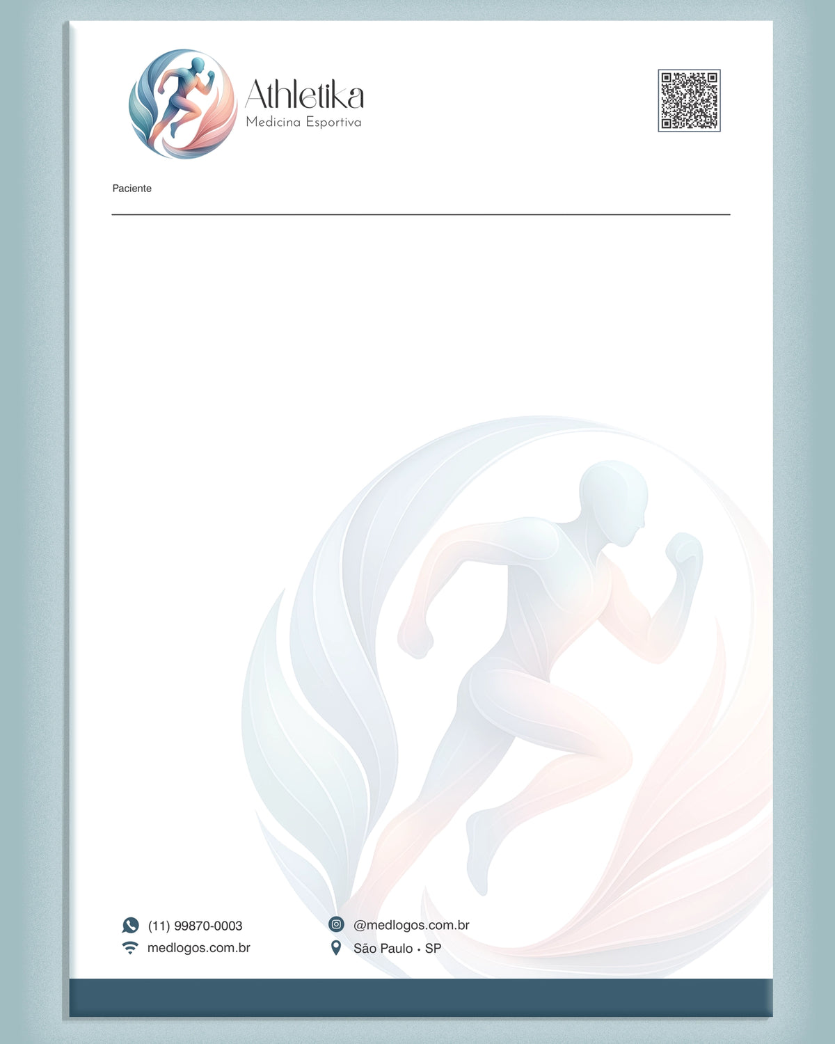 Blocos de receituário médico medicina esportiva - impressão de qualidade para clínicas e consultórios.